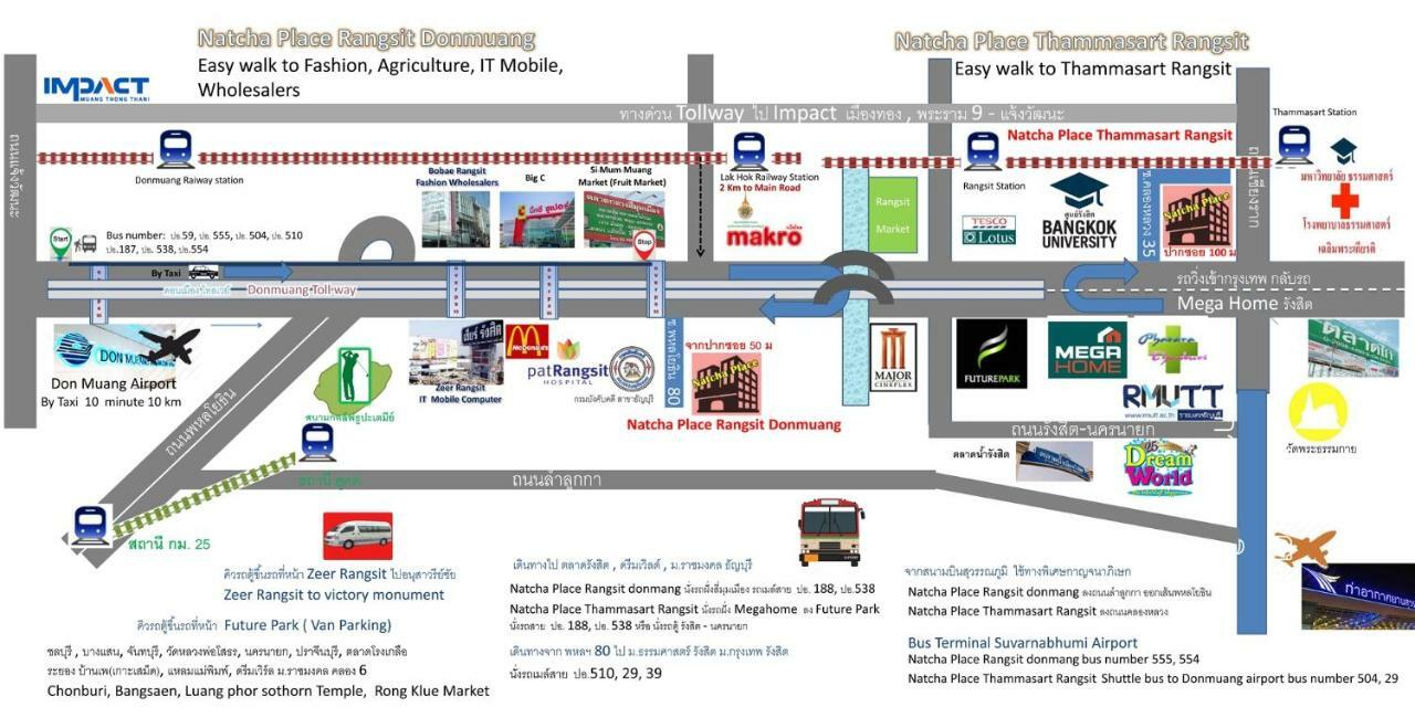 Natcha Place Thammasat Rangsit Bangkok Esterno foto